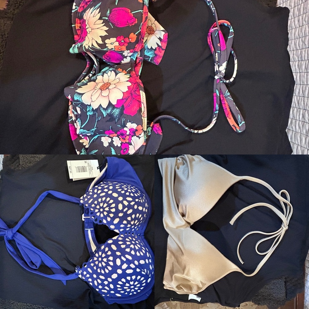Lot of 34A Shade & Shore bikini tops